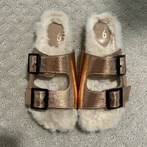 Mix No 6 Faux Fur Sandal